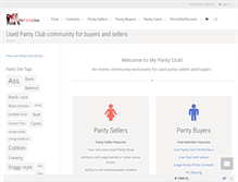 Tablet Screenshot of mypantyclub.com